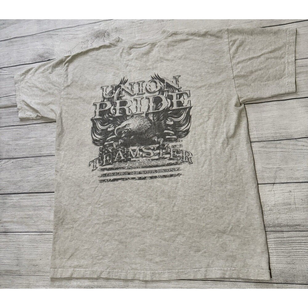 Vintage Teamsters Union Pride Graphic T Shirt Size XL 90s Brotherhood Rare HTF